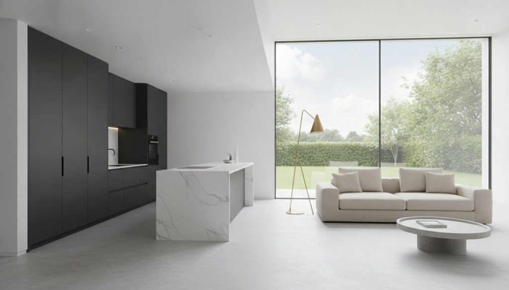Seamless Resin Flooring for Modern Open-Plan Living