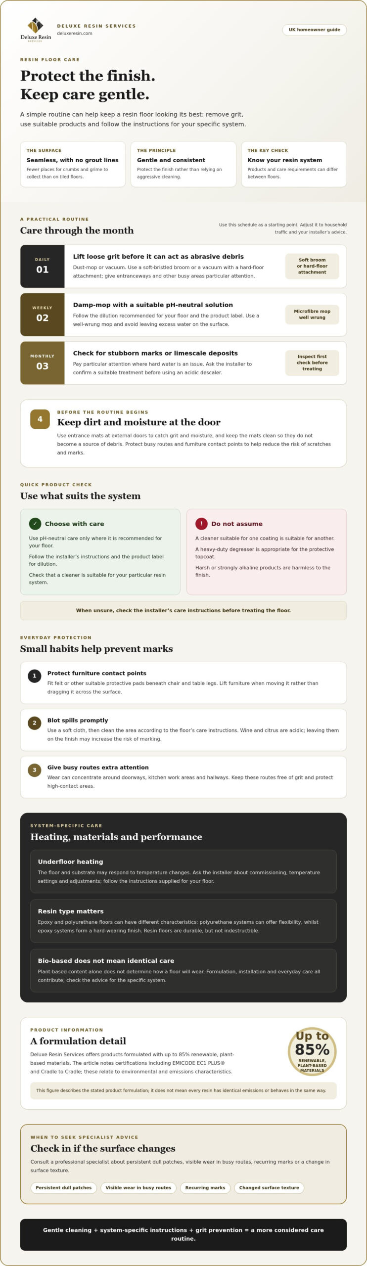 Resin Floor Maintenance Guide UK: Preserving Your Seamless Luxury Surface
